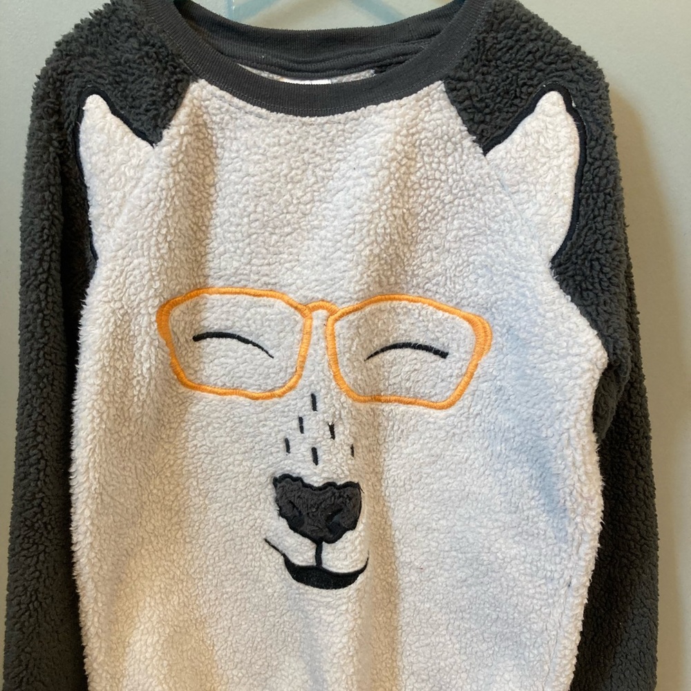 Boy or Girl Fuzzy Long Sleeve Sleep Shirt
